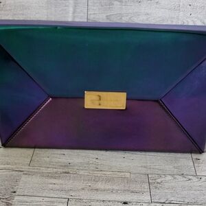 Stella McCartney Beckett Metallic Envelope Clutch